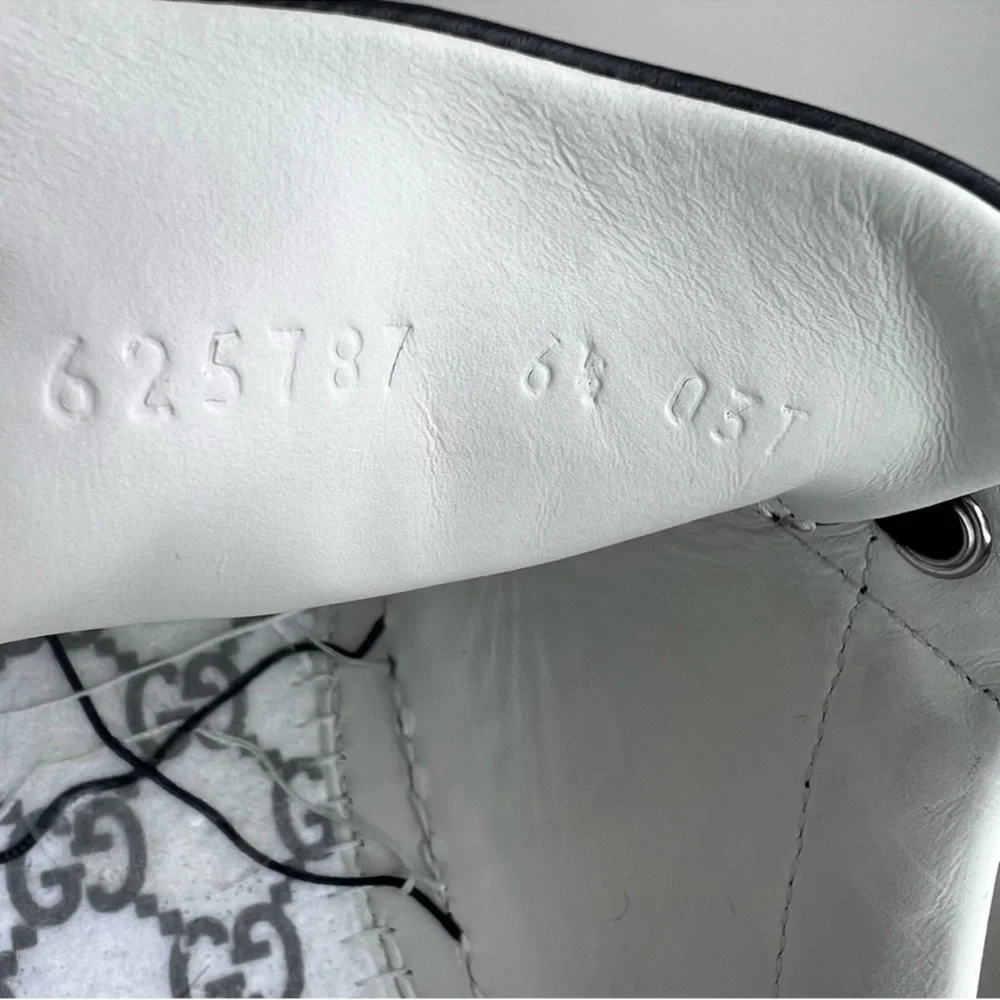 Gucci black perforated